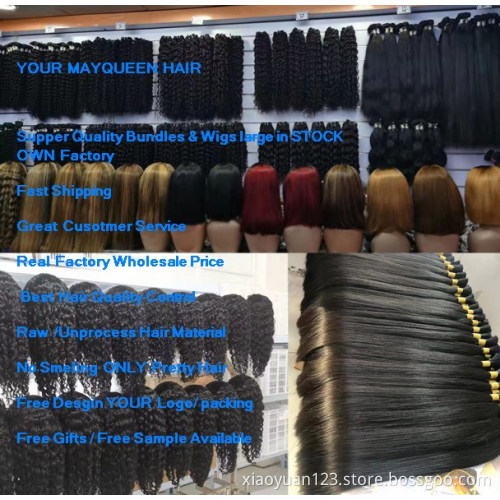 Stock Raw Cuticle Aligned 8a10a 12a Grade Human Bundles Hair Vendors  Mink Brazilian Hair Unprocessed Virgin Hair Bulk Wholesale